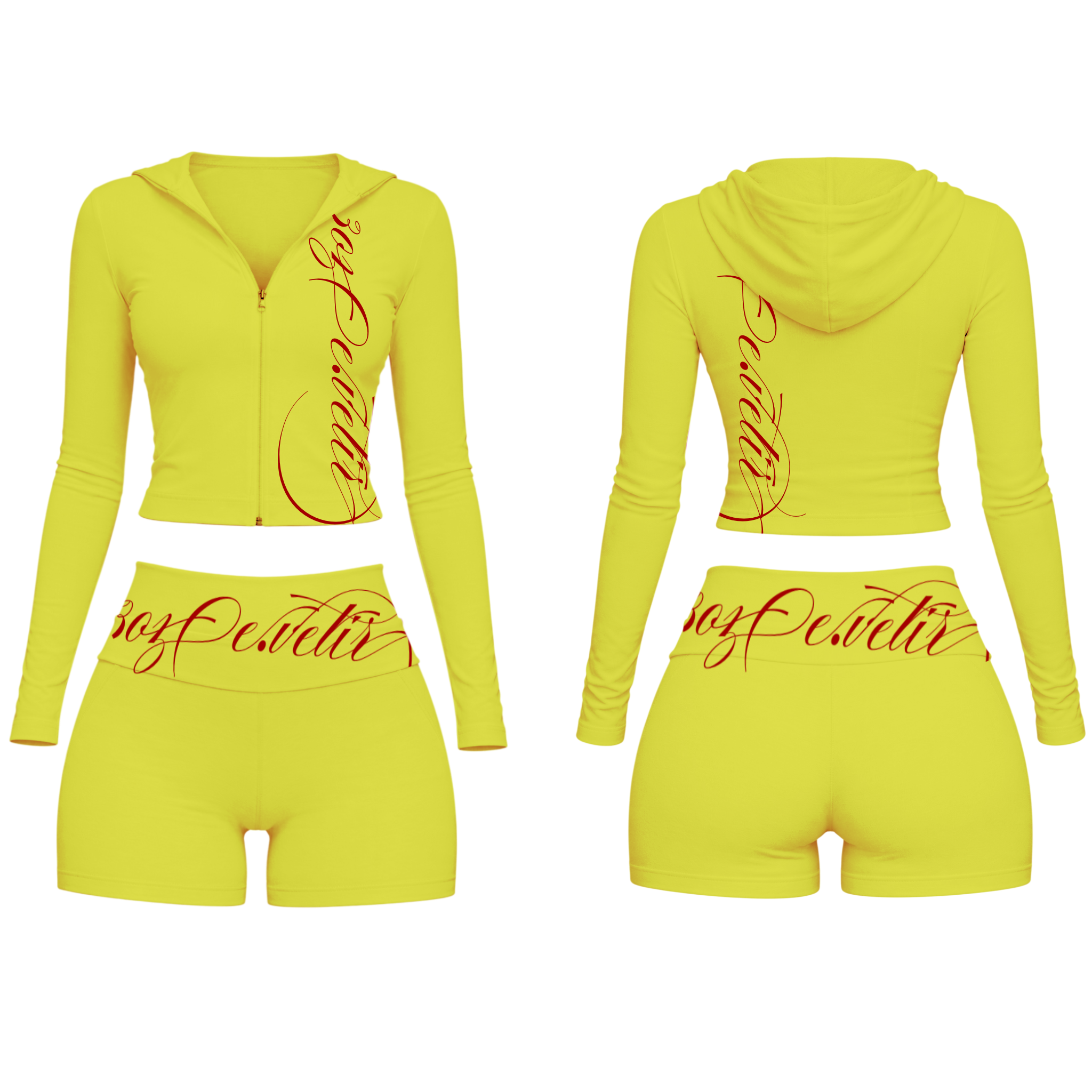 Womens Yellow 2 Piece set
